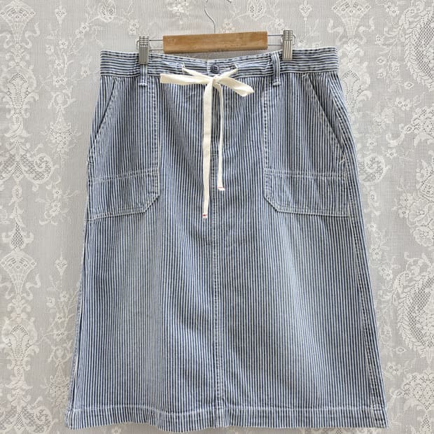 딥 블루 히코리 스커트 (made in japan)