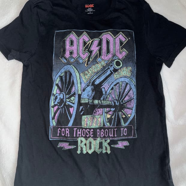 acdc 반팔 빈티지