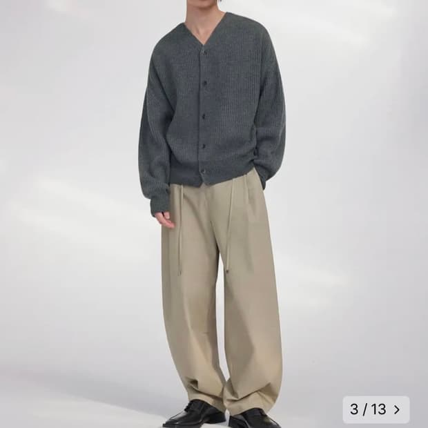 (오늘만급처)엘무드 가디건 그레이48 새상품