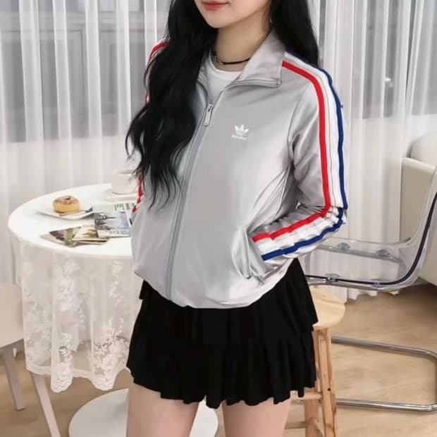 아디다스 올림픽 40주년 실버 져지 집업 트랙탑