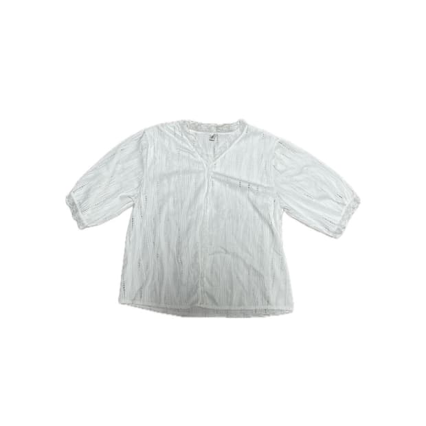 레이스 반팔 티