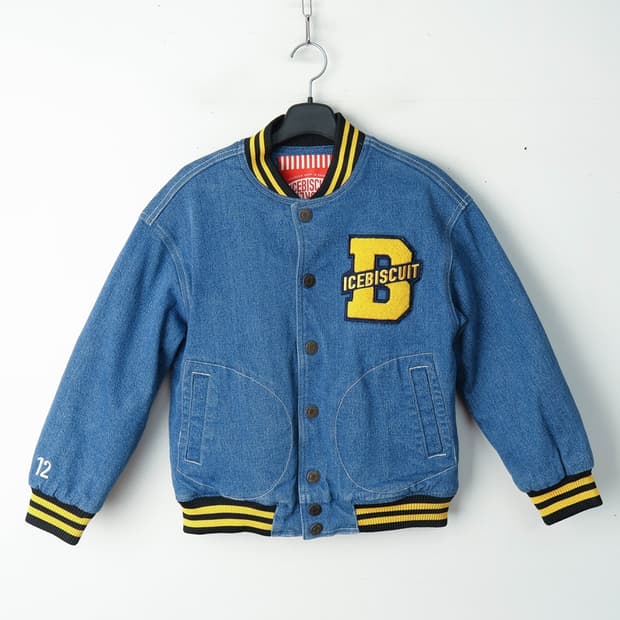 145/키즈 아이스비스킷 데님 야구 점퍼