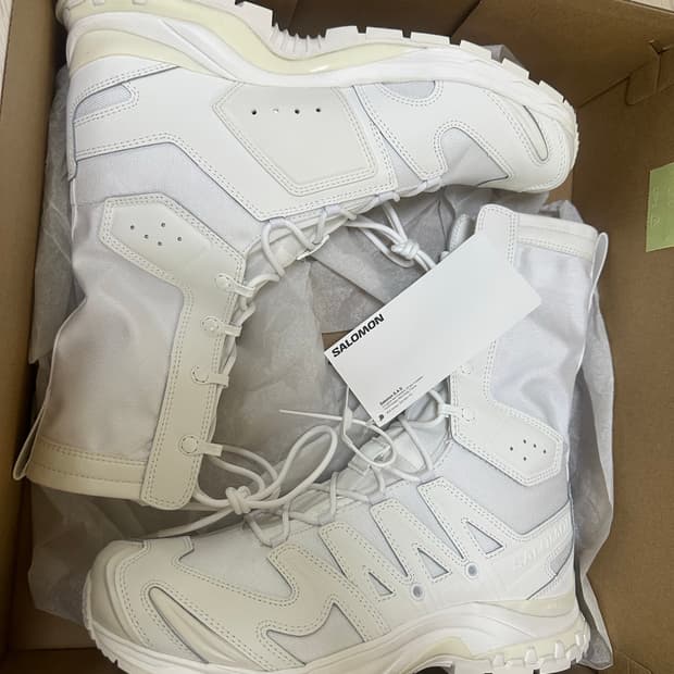 (275) 리에르 살로몬 xa 정글부츠 화이트