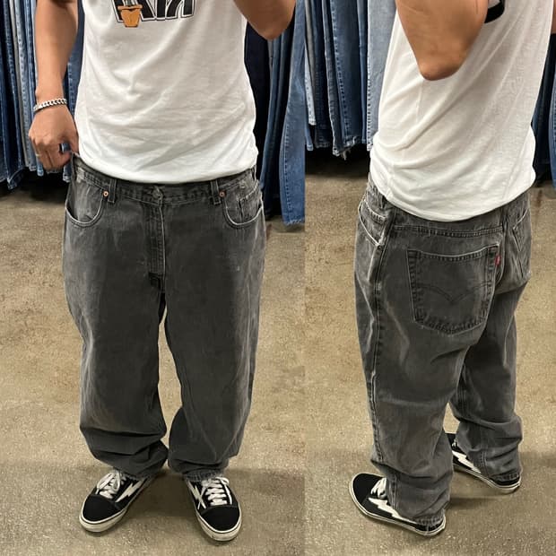 90s Levis560 배기핏 블랙진 (36”)