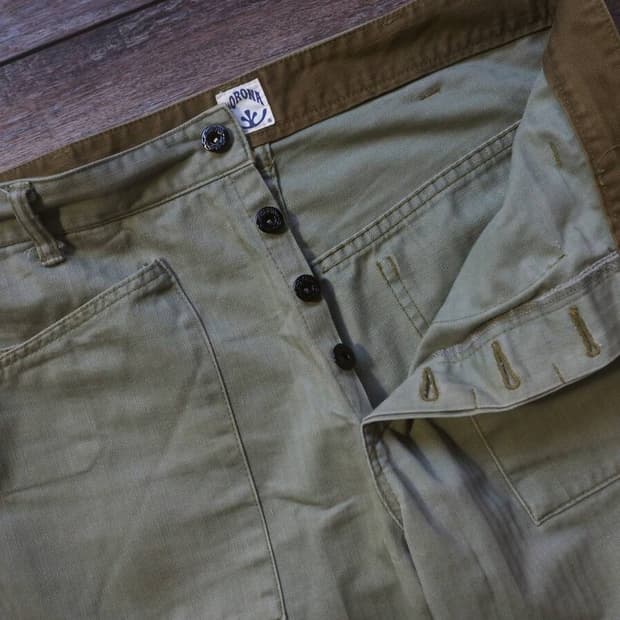 코로나 유틸리티 퍼티그 팬츠(베이커 팬츠) L