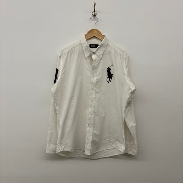 폴로 랄프로렌 빅포니 화이트 셔츠 여/XL