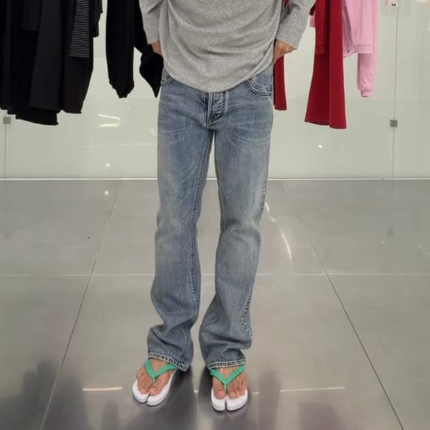 이니어 innir 262 slim flare denim jeans 3