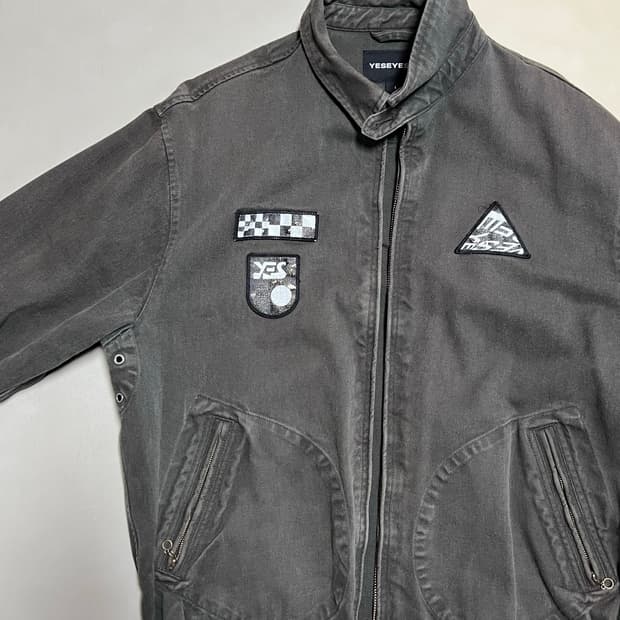 예스아이씨 Patched Zip Jacket Charcoal 사이즈 L