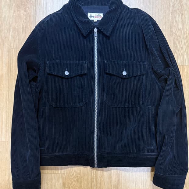 스투시 21FW 코듀로이 워크 자켓 가라지 자켓 L