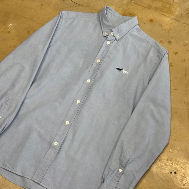 40 메종키츠네 폭스로고 셔츠