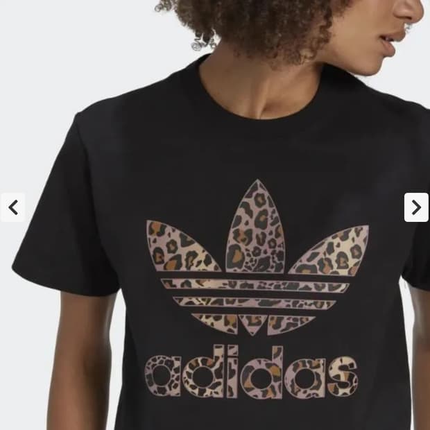 아디다스 오리지널스 레오파드 호피 로고 티셔츠 새상품