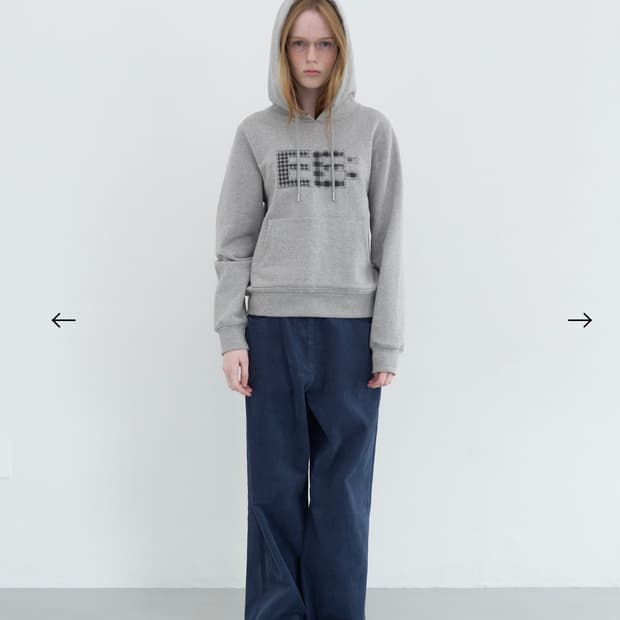 엔조블루스 픽셀 로고 후드(후디)