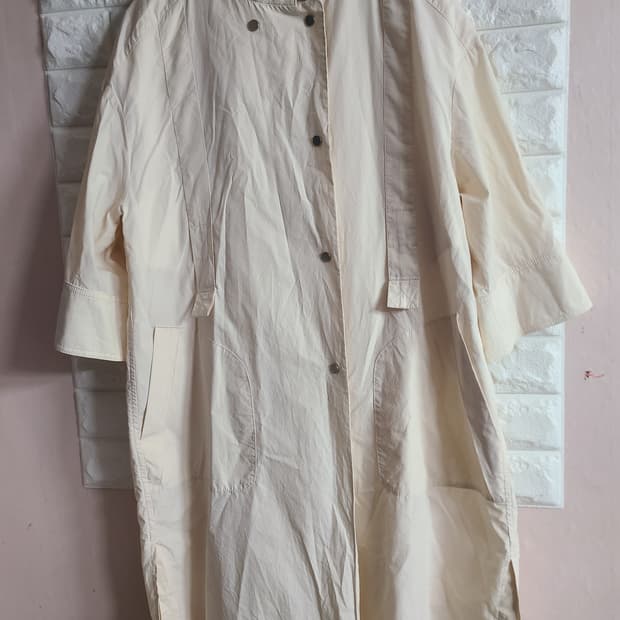 SYSTEM 아이보리 롱 자켓(55-66)