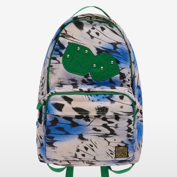 Butterfly Applique Backpack Blue 백팩