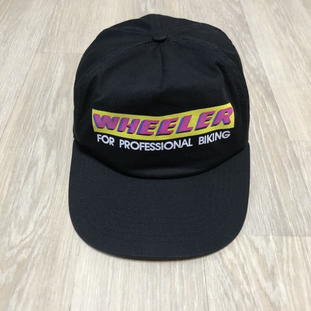 (ONE SIZE) 휠러 바이크 샵 WHEELR 올드스쿨 5패널 스냅백
