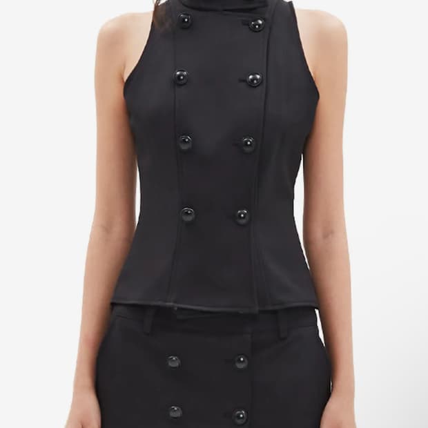 힐다 테일러드 셋업 미니 스커트 tailored 3 button