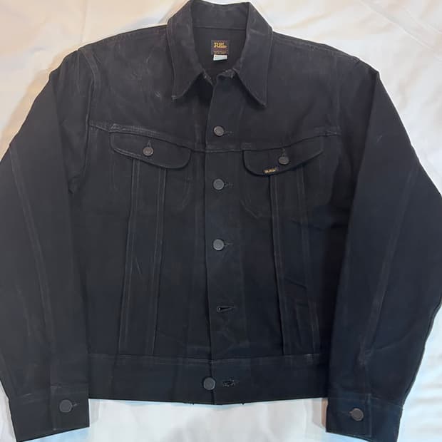RRL LOT 271 블랙 데님 자켓 멕시코산 구형 M