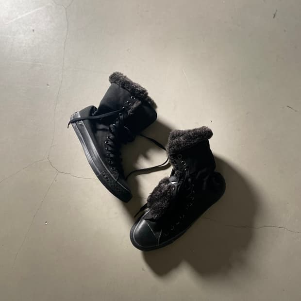 컨버스 Fur Detail High-Top Boots