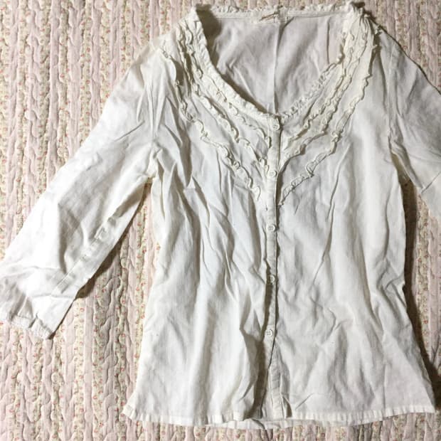White lace blouse