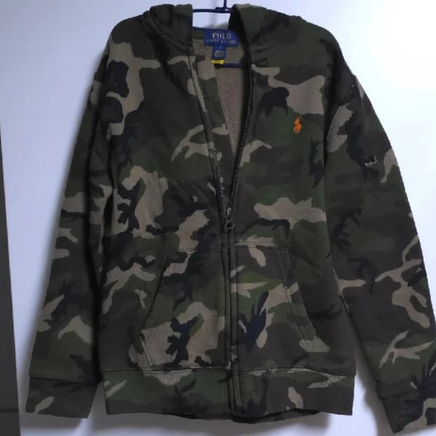 정품 폴로랄프로렌 카모 후드집업