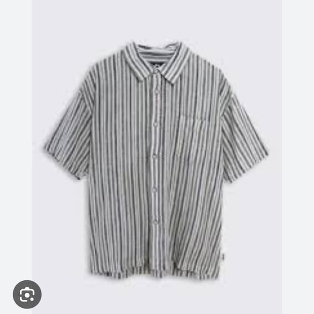 [M] 스투시 WRINKLY 반팔셔츠 스트라이프 