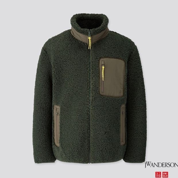 유니클로 / JW앤더슨 헤비후리스 다크그린 / 4XL