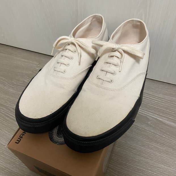 [280] WAKOUWA Deck Shoes Natural/Black