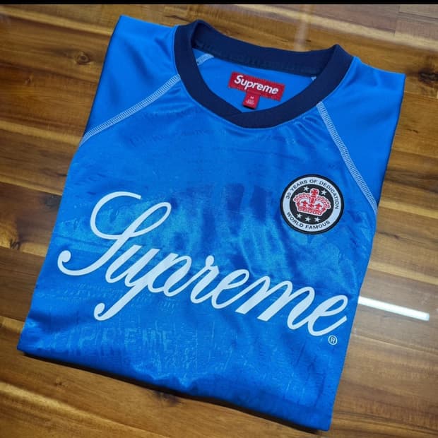 슈프림 자카드 사커 유니폼 m