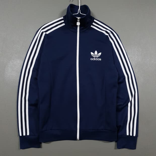 95 (M) 아디다스 파이어버드 트랙탑 삼선 져지 유로파 자켓 네이비
