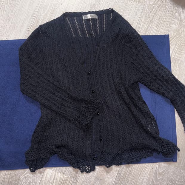 고스 블랙 가디건
