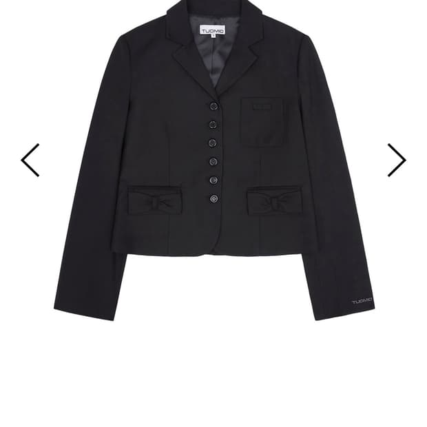 RIBBON PLEATED JACKET [BLACK] 구합니다