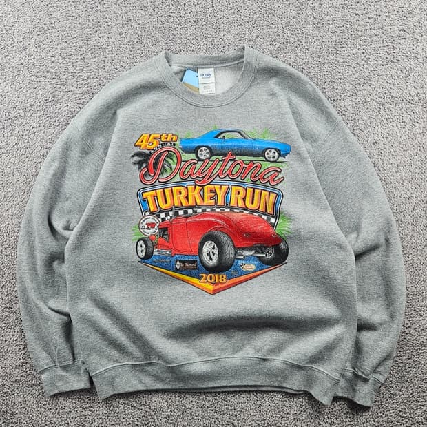 길단 레이싱 데이토나 터키런 맨투맨 스웻 셔츠 ( L ) / 10935