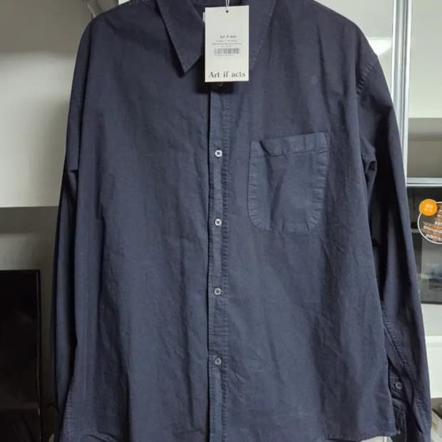 아트이프액츠 파드레 가먼트다이드 셔츠 다크 네이비