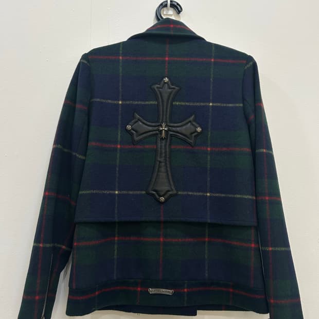 크롬하츠 체크 자켓 여성 95~100사이즈