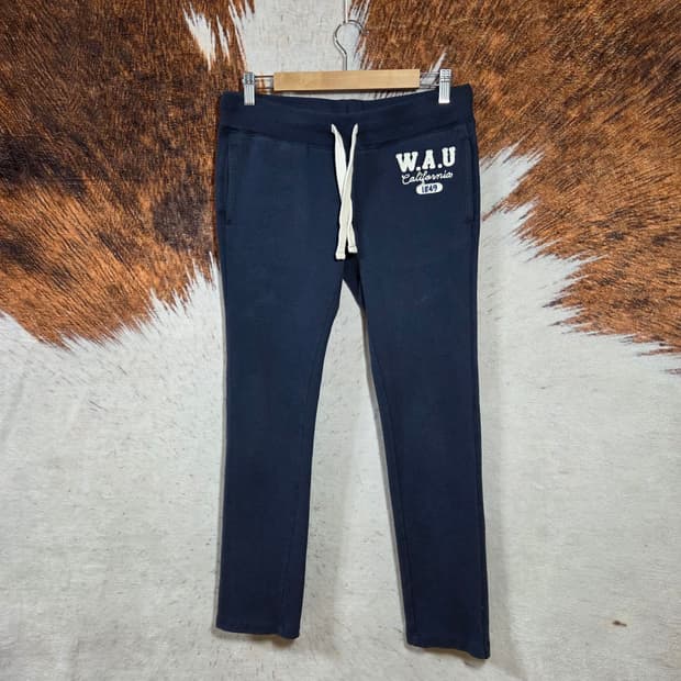 후아유 네이비 스웻팬츠