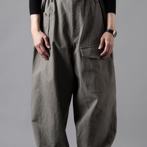 요지야마모토 y’s for men 위드스트링 워크 팬츠