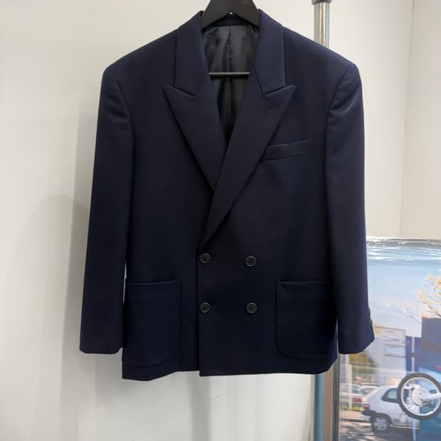 요지야마모토 더블 브레스티드 블레이저