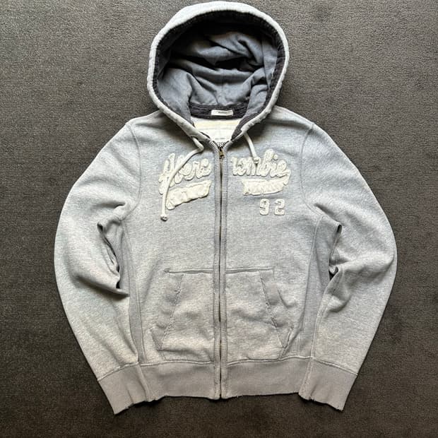 아베크롬비 후드집업 그레이 M