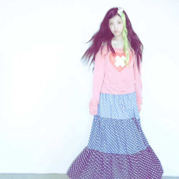 샵페어리 [F.E.E.S] dot denim tiered skirt 