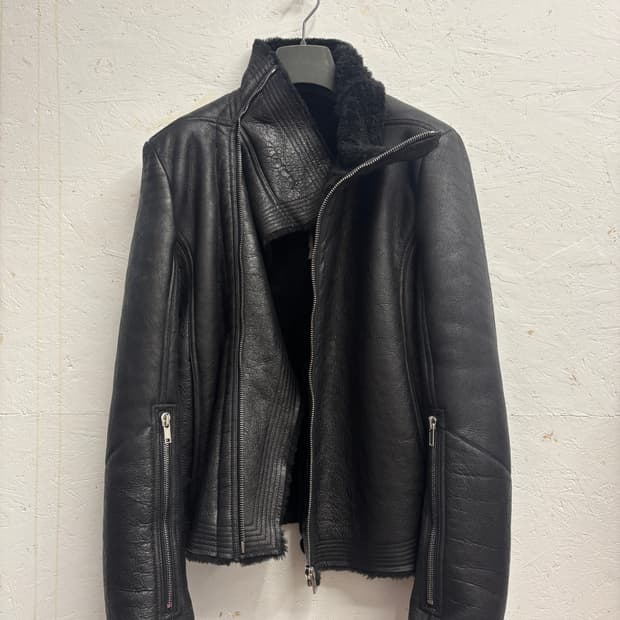 릭오웬스 블랙 무스탕 LUXOR F/W 23