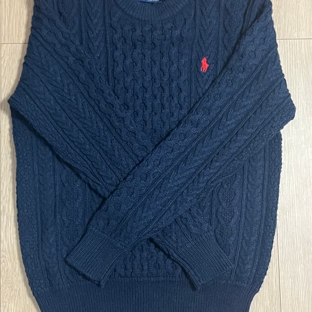 폴로 꽈베기 니트 네이비 S