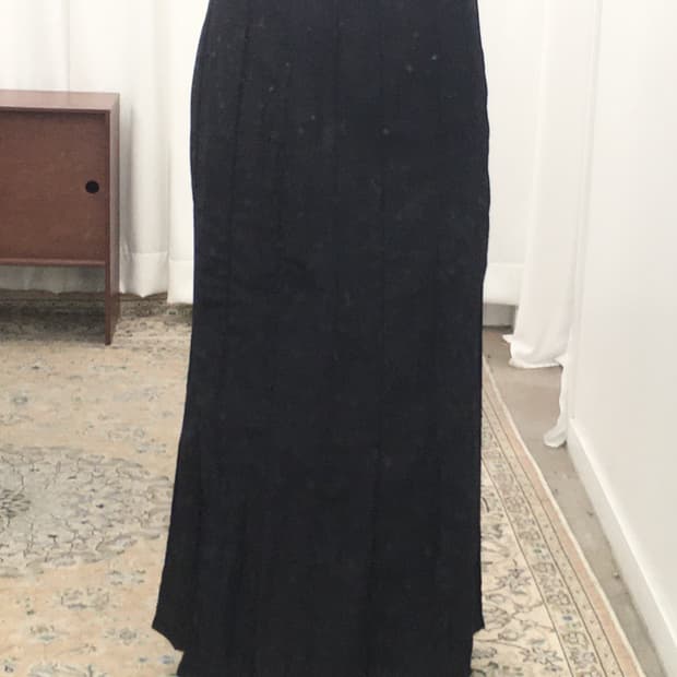 블랙 롱 스커트