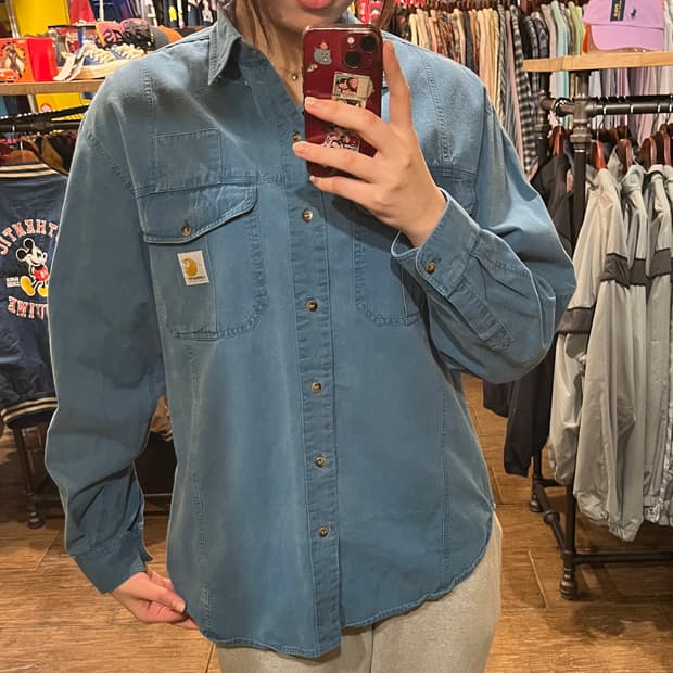 [HI]칼하트 블루 셔츠