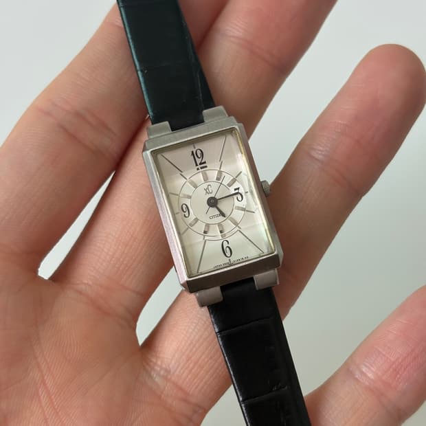 1990s xC Silver Square Ladies Quartz
