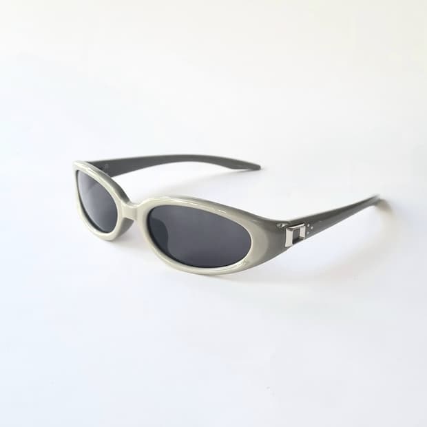 빈티지 Y2K  Cyber 스포츠 오벌 선글라스