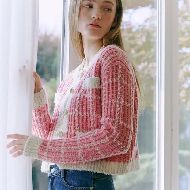 에트몽 트위드 장원영 가디건