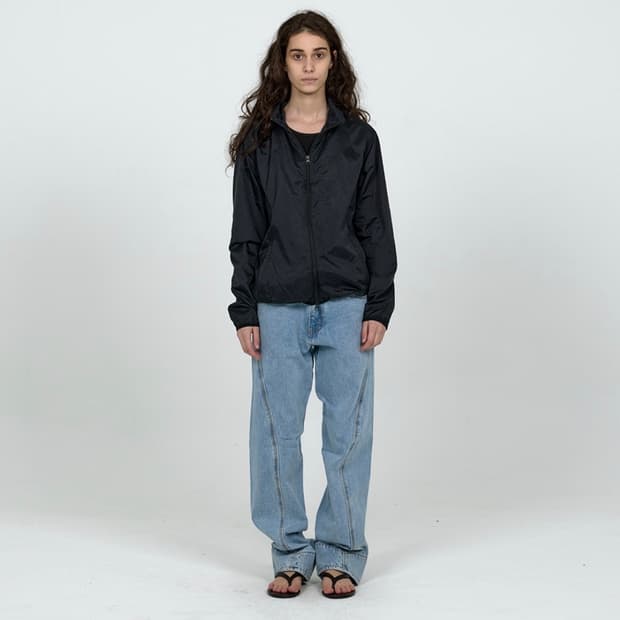 플라스틱프로덕트 drift denim pants steel blue L