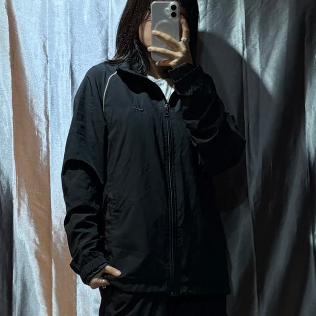L 나이키 블랙 라인 바람막이