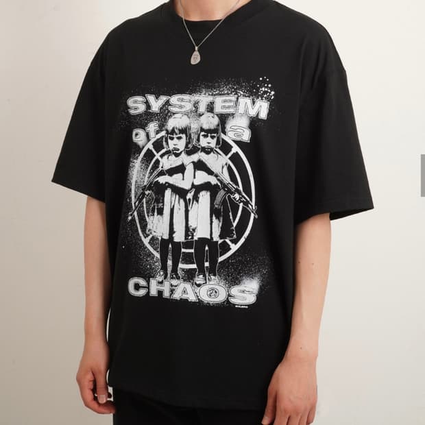 [L] 율러 오버사이즈 모크넥 티셔츠