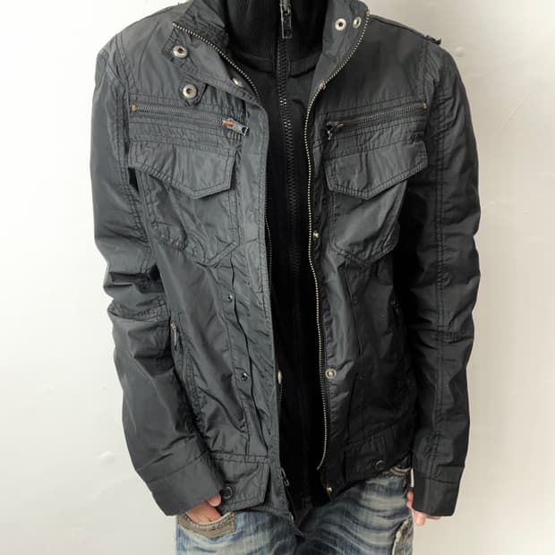 Buckaroo grunge fake layered bomber jack